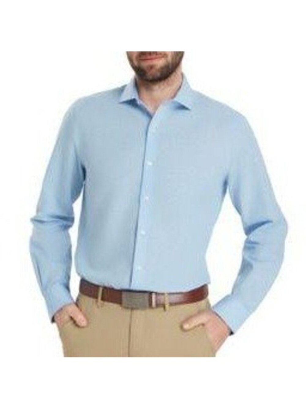 NWT Bar III Slim Fit Stretch Dress Shirt Men's M Light Blue Cotton